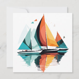 Tarjeta Mar de la vela Tranquilidad Océano Aventura al air