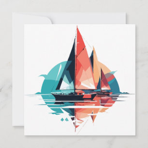 Tarjeta Mar de la vela Tranquilidad Océano Aventura al air