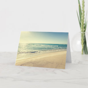 Tarjeta Mar en invierno