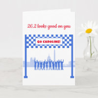 Maratón azul rojo de Washington DC 26.2 personaliz