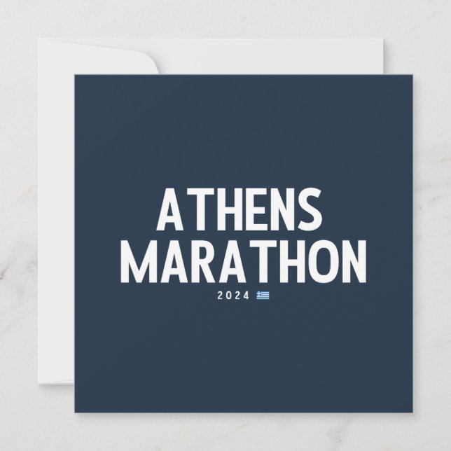 Tarjeta Maratón de Atenas 2024 (Anverso)