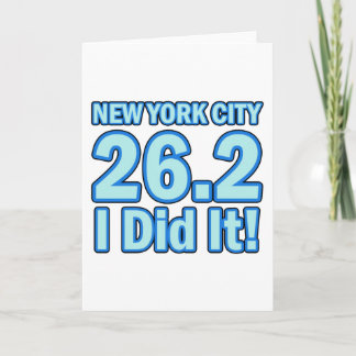 Tarjeta Maratón de Nueva York