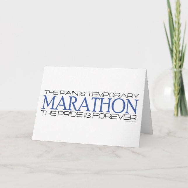 Tarjeta Maratón - El Orgullo es para siempre - Buena Suert (Anverso)