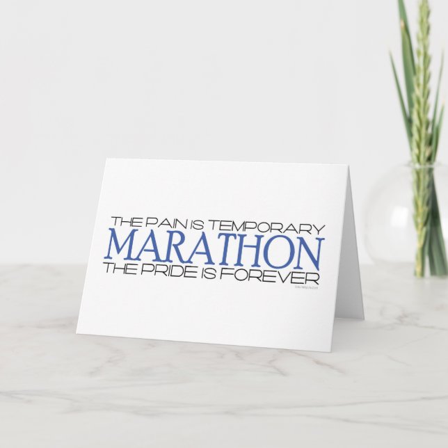 Tarjeta Maratón - El Orgullo está para siempre (Anverso)