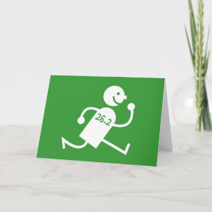 Tarjeta Maratón lindo y divertido