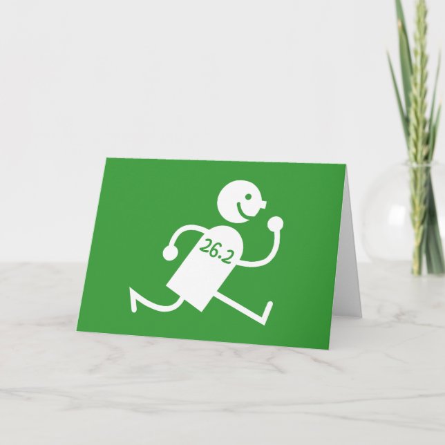 Tarjeta Maratón lindo y divertido (Anverso)