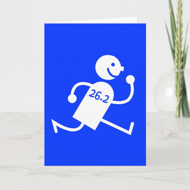 Tarjeta Maratón lindo y divertido (Anverso)