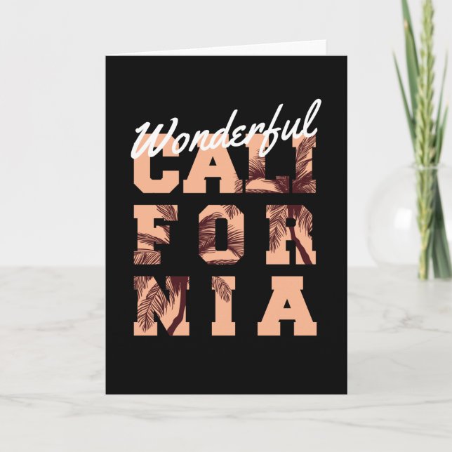 Tarjeta Maravillosa California (Anverso)