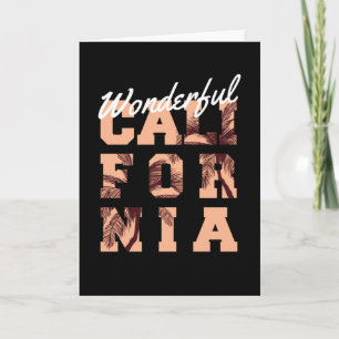 Tarjeta Maravillosa California