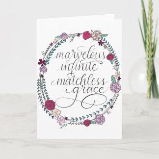 Tarjeta Maravillosa, Infinita, Gracia Sin Matrimonio|| Hym
