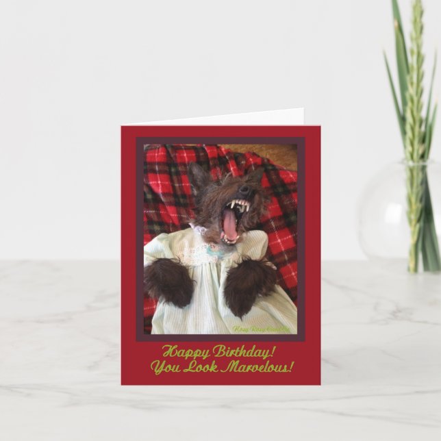 Tarjeta Maravilloso cumpleaños (Anverso)