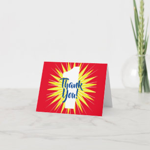 Tarjeta Maravilloso y colorido tema del primer cumpleaños