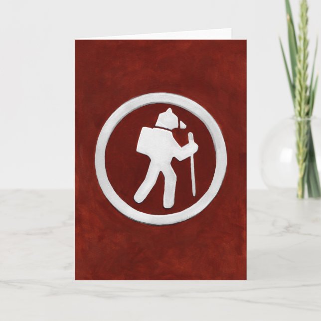 Tarjeta Marcador de sendero de oso (Anverso)