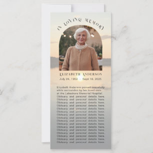 Tarjeta Marcador fotográfico de Sunset Abide With Me Poem