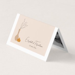 Tarjeta Marcador plegado de fotos de jaulas Minimalistas d