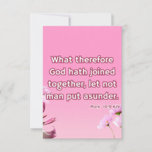 Tarjeta Marcar 10:9 KJV Bible Scripture Fic Greeting