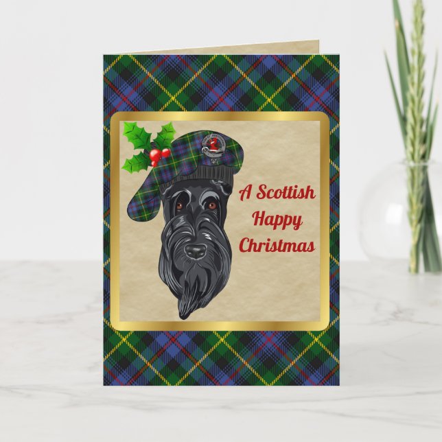 Tarjeta Marcas Farquharson y navidades personalizadas Tart (Anverso)