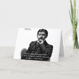 Tarjeta Marcel Proust y Famosa Cita