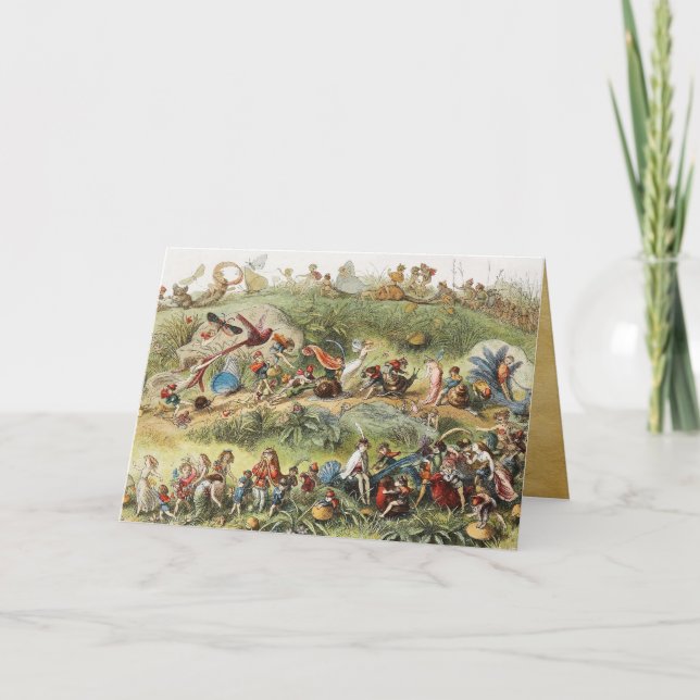 Tarjeta Marcha Triunfal del Rey Elf, Fe, Goblins (Anverso)