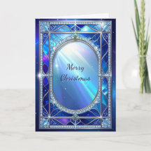 Marco azul ovalado decorativo festivo