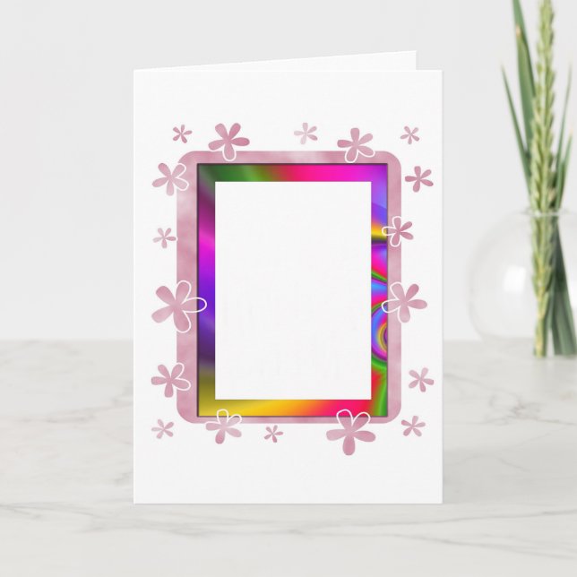 TARJETA MARCO DE FOTOGRAFÍA FLORAL (Anverso)