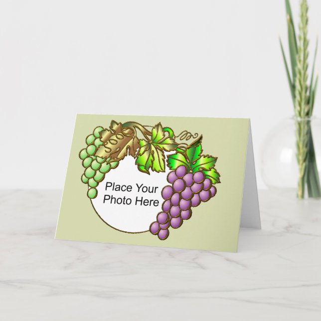Tarjeta Marco de uvas (Anverso)