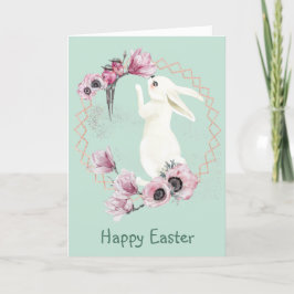 Tarjeta Marco floral de Hummingbirds conejil blanco de Pas