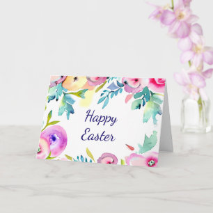 Tarjeta Marco floral de primavera acuarela personalizado