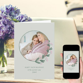 Tarjeta Marco fotográfico de girasol rosado feliz día de l