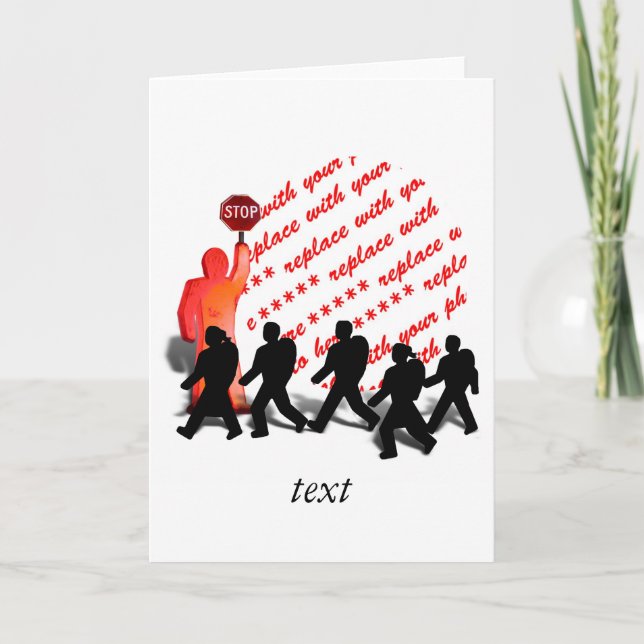 Tarjeta Marco fotográfico de la guardia de cruce (Anverso)