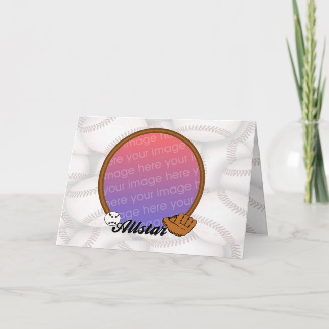Tarjeta Marco fotográfico de todas las estrellas de béisbo (Anverso)