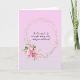 Tarjeta Marco Ovalado de Oro Día de la Madre