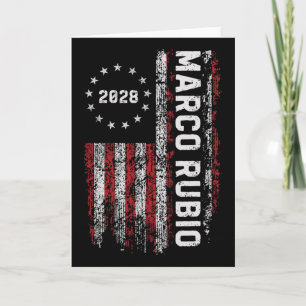 Tarjeta Marco Rubio 2028 Presidente 48 Campaña Electoral E