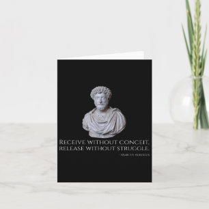 Tarjeta Marcus Aurelius - Filosofía estal antigua de Roma 