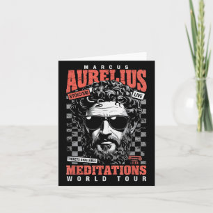 Tarjeta Marcus Aurelius Stoic Philosoper Cita Motivationa