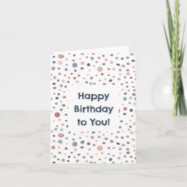 Tarjeta Marcus Confetti Watercolor Dots Birthday Card