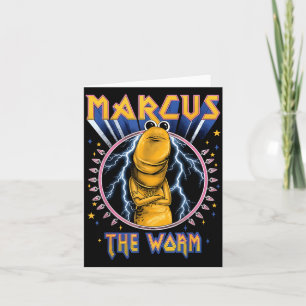 Tarjeta Marcus divertido El gusano Heavy Rock Rockworm Hum