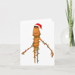 Tarjeta Marcus El Gusano, Luces Divertidas de Navidad 