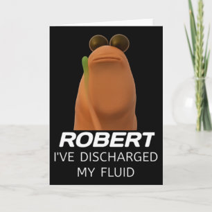 Tarjeta Marcus El Gusano Robert He Descargado Mi Líquido G