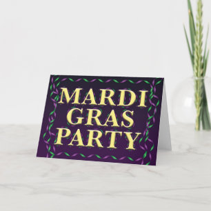 Tarjeta Mardi Gras