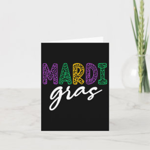 Tarjeta Mardi Gras 2024 Mujeres Chicas Máscara Camas Nueva