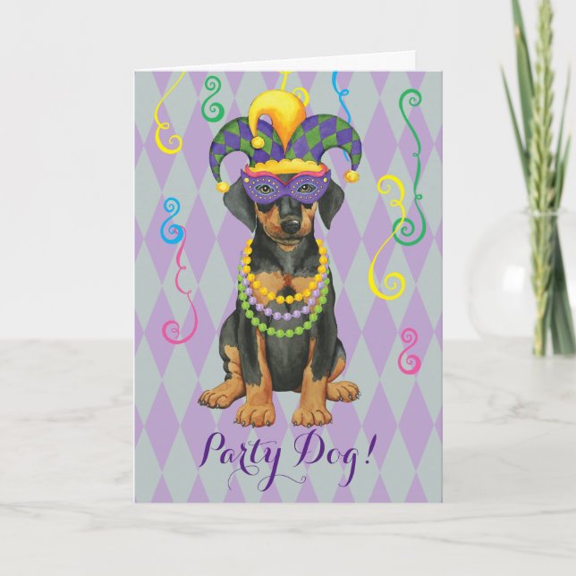 Tarjeta Mardi Gras Dobe (Anverso)