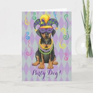 Tarjeta Mardi Gras Dobe