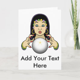 Tarjeta Mardi Gras Fortune Teller
