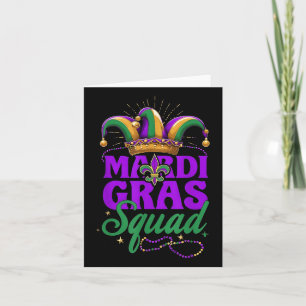 Tarjeta Mardi Gras Grupo de Cuadrados Mardi Gras Cruise