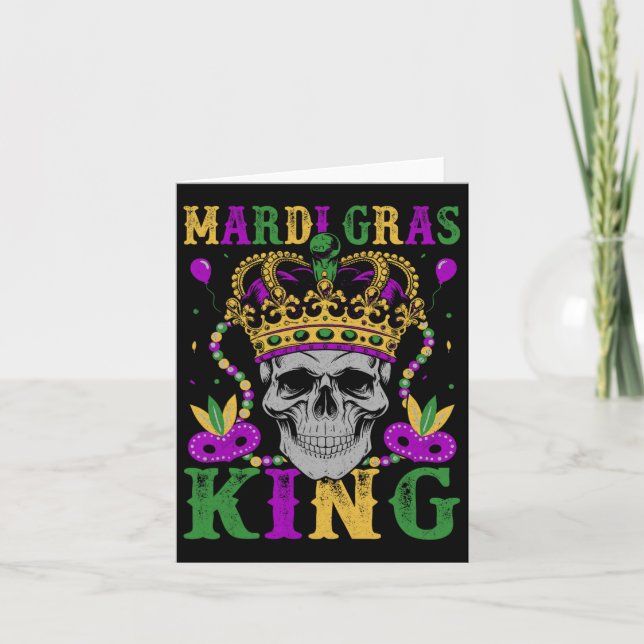 Tarjeta Mardi Gras King (Anverso)