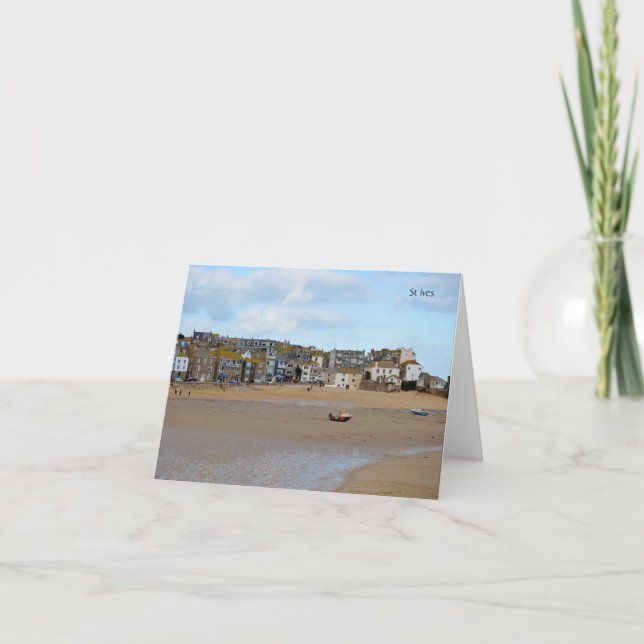 Tarjeta Mareas hacia fuera St Ives Cornualles Inglaterra (Anverso)