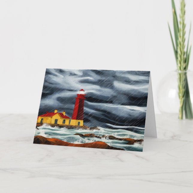 Tarjeta Mares pesados, cielos pesados (Anverso)