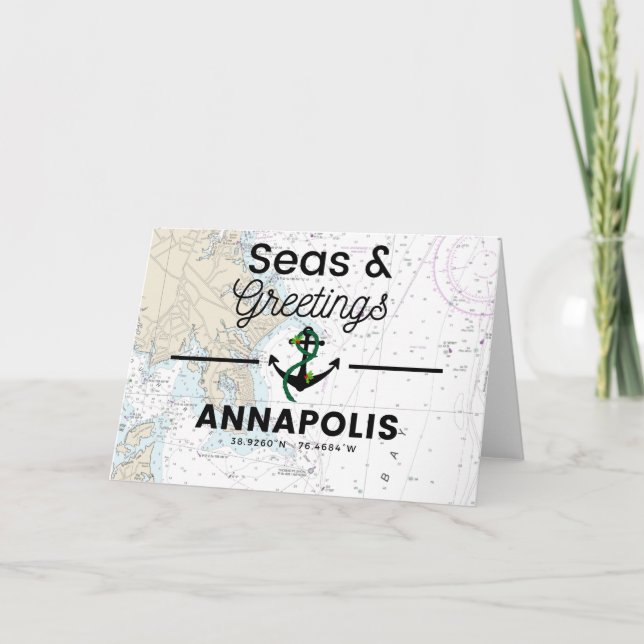 Tarjeta Mares y saludos Arundel en la bahía (Anverso)