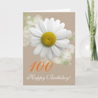 margarita blanca del cumpleaños de la edad